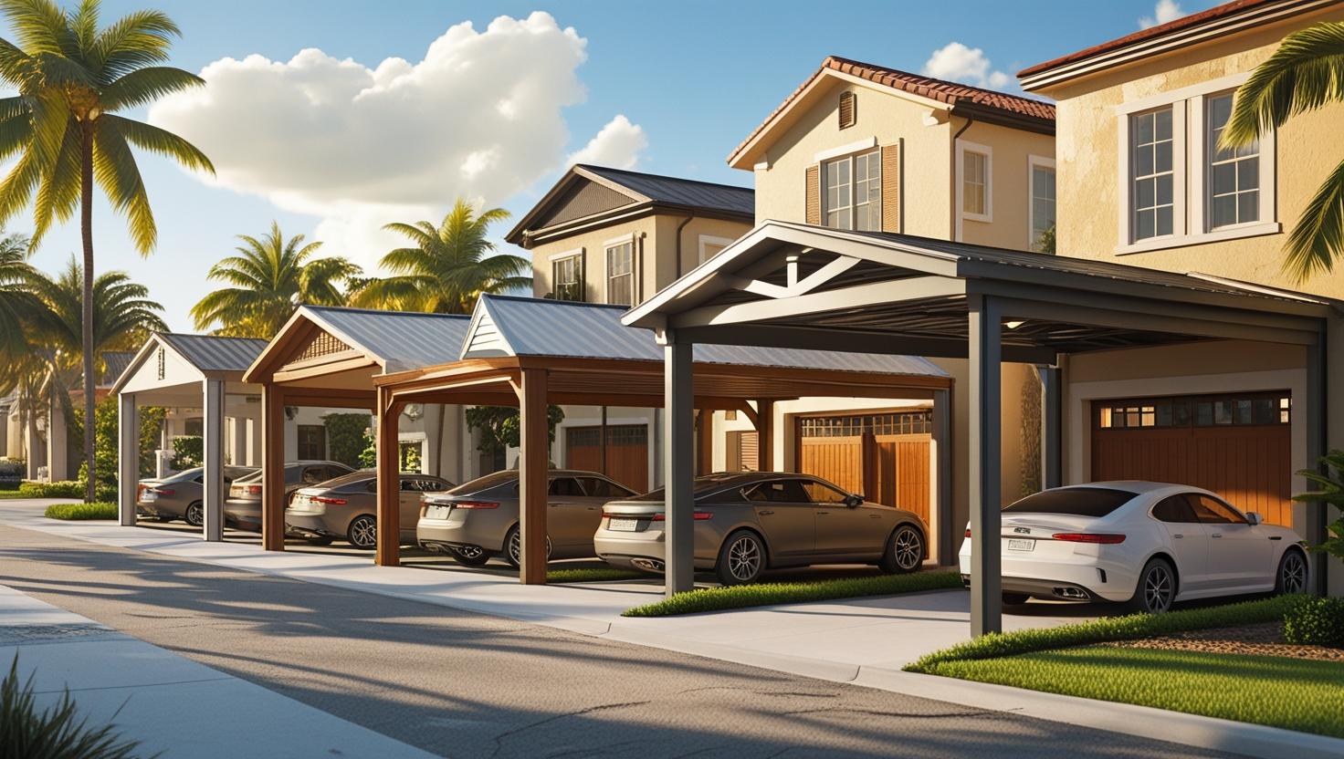 Attached, Freestanding, Cantilever & Lean-to Carports Different types of carports in Florida
