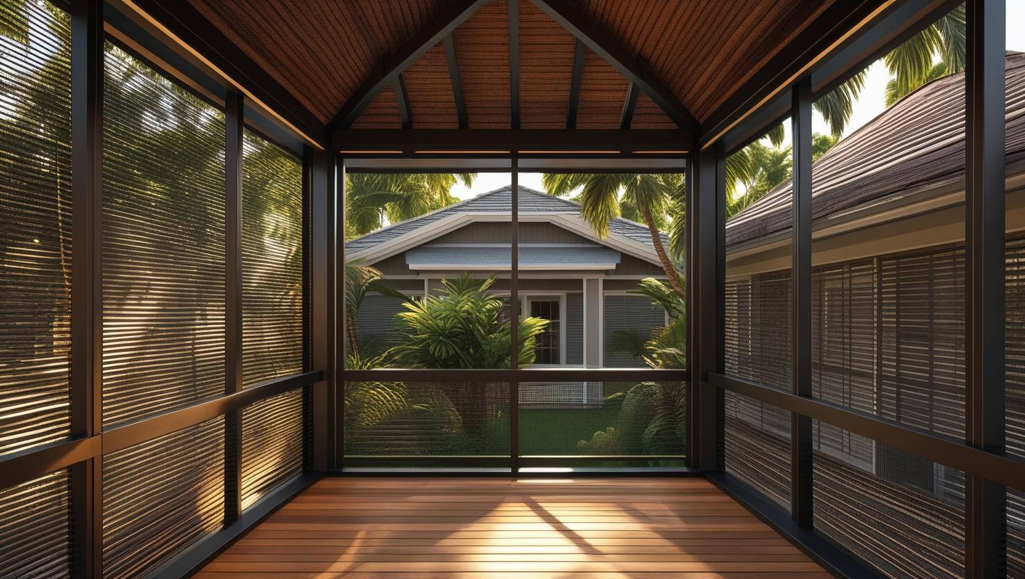 Storm-resistant lanai enclosure in Florida